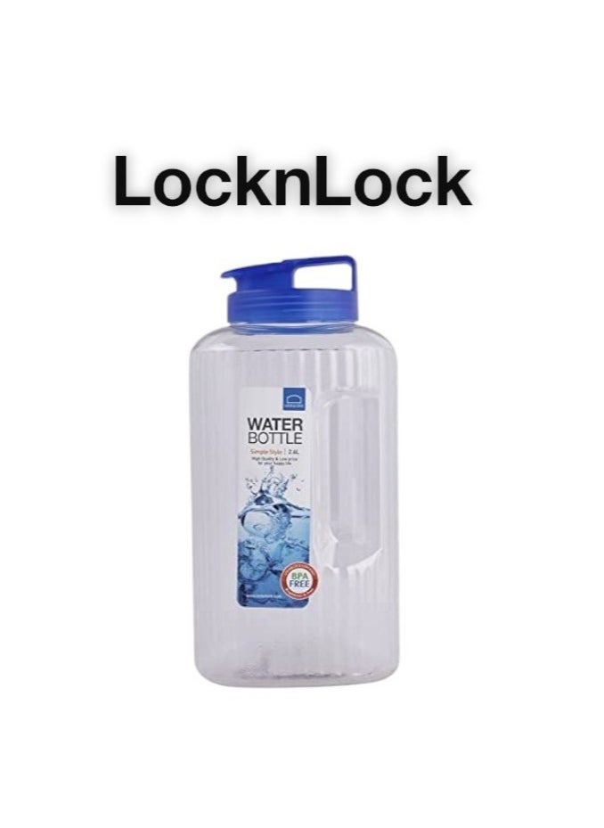 LOCK & LOCK - LocknLock 2.6L Water Bottle - Slim Design with Fluted Handle for Easy Carry, Ideal for Indoor and Outdoor Use - Image 1