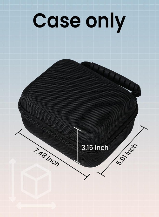Ponek Case M100 Label Maker, Compatible with B21, T50M Pro, M110 Label Printers, for Labeler Makers & Labeling Tapes, Box with Mesh Pocket for Batteries Accessories (Case Only), Black - Image 3
