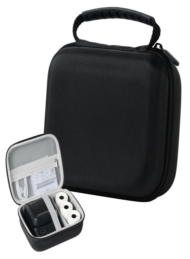 Ponek Case M100 Label Maker, Compatible with B21, T50M Pro, M110 Label Printers, for Labeler Makers & Labeling Tapes, Box with Mesh Pocket for Batteries Accessories (Case Only), Black - Image 1