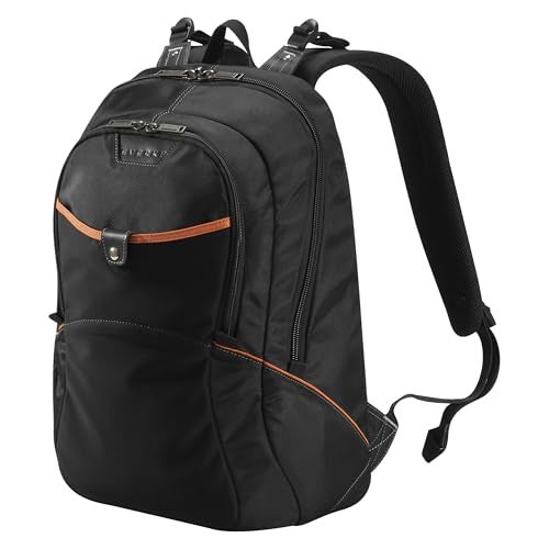 EVERKI Glide 17.3 Inch Laptop Backpack for Men & Women - Heavy-Duty, Water-Resistant Bookbag with Reflective Strips for College, Travel or Motorcycle (Black, EKP129) - Image 1