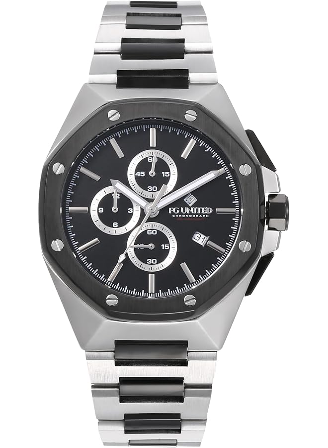 FG UNITED Primo Men Chronograph Stainless Steel Watch Fg9002 - Image 1