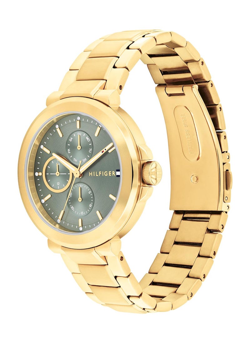 TOMMY HILFIGER TOMMY HILFIGER ROUND ANALOG WOMEN'S GREEN CASE WATCH - 1782755  - Image 1