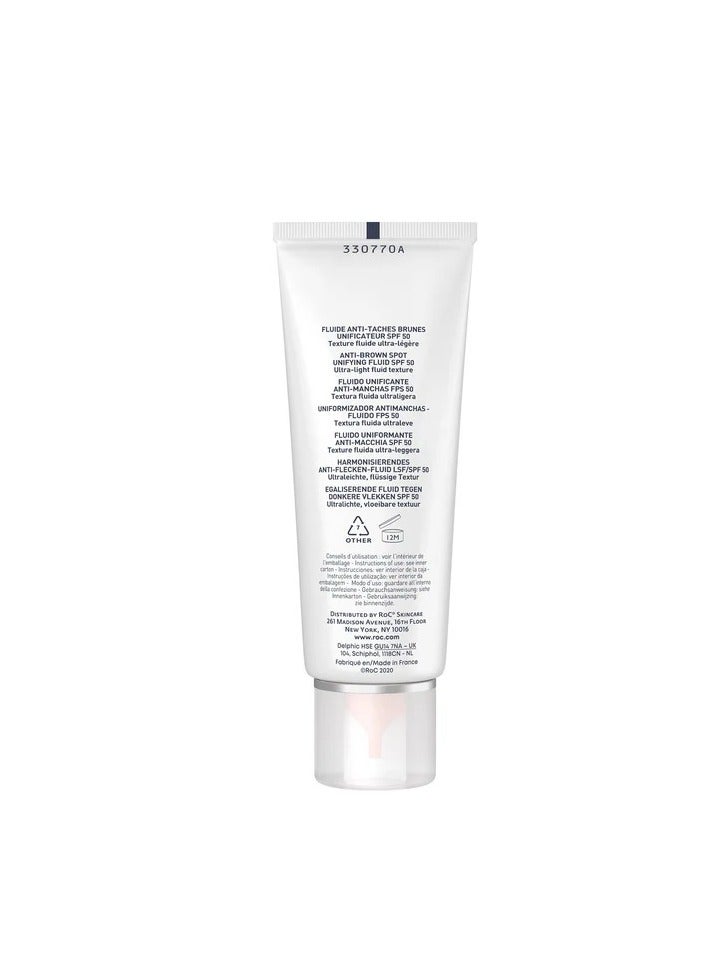 RoC Soleil-Protect Anti–Brown Spots Unifying Fluid SPF 50 50ml  - Image 2