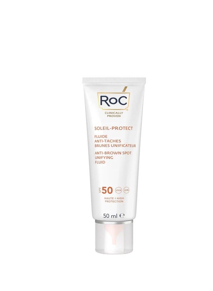 RoC Soleil-Protect Anti–Brown Spots Unifying Fluid SPF 50 50ml  - Image 4