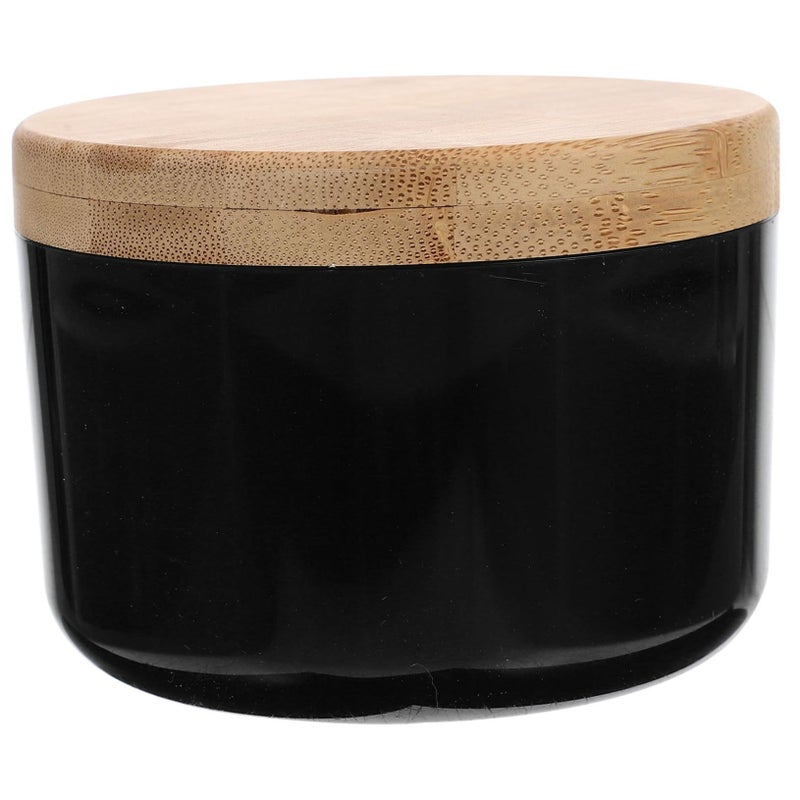 Round Bamboo Lid Ashtray Smoking Tray Retro Decor for Home Office - Image 2