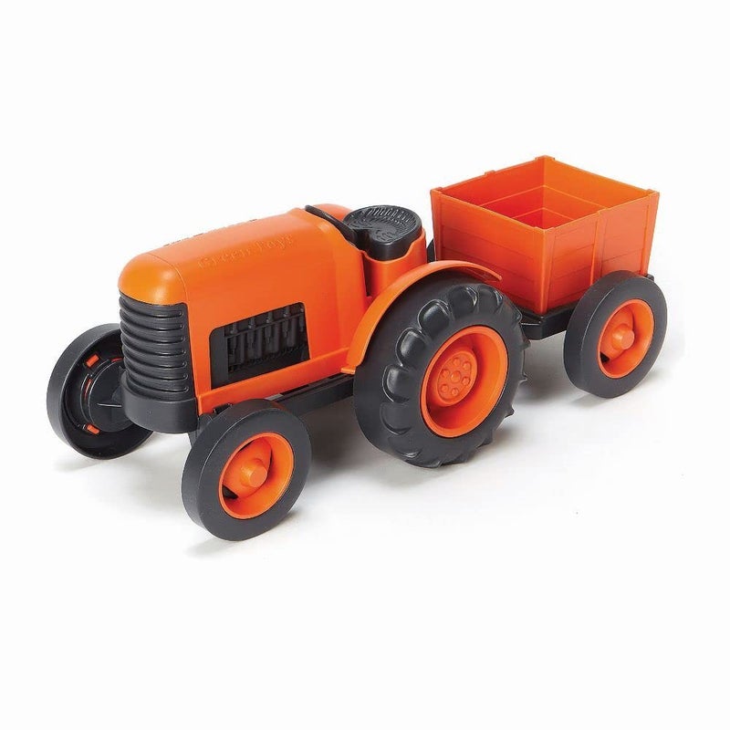 Green Toys Tractor Vehicle, Orange - Image 1