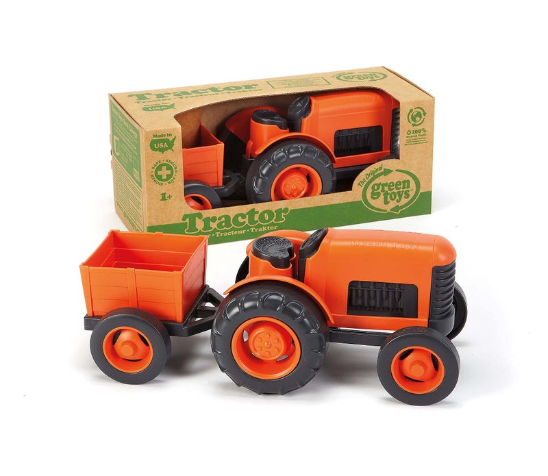 Green Toys Tractor Vehicle, Orange - Image 5