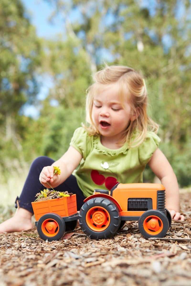 Green Toys Tractor Vehicle, Orange - Image 3