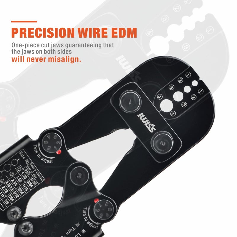 IWISS iCrimp Wire Rope Crimping Tool for Aluminum Oval Sleeves, Double Sleeves, Crimping Loop sleeve from 3/64-inch to 1/8-inch - Image 4