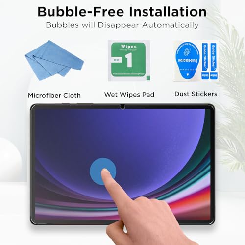 Robustrion Tempered Glass for Samsung Galaxy Tab S9 FE Plus / S9 Plus / S10 Plus / S8 Plus / S7 FE 12.4 inch Screen Protector Guard for Samsung S9 FE+ / S10+ / S9+ / S8+ /S7+/ S7 FE Tablet - Pack of 1 - Image 4