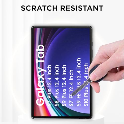Robustrion Tempered Glass for Samsung Galaxy Tab S9 FE Plus / S9 Plus / S10 Plus / S8 Plus / S7 FE 12.4 inch Screen Protector Guard for Samsung S9 FE+ / S10+ / S9+ / S8+ /S7+/ S7 FE Tablet - Pack of 1 - Image 5
