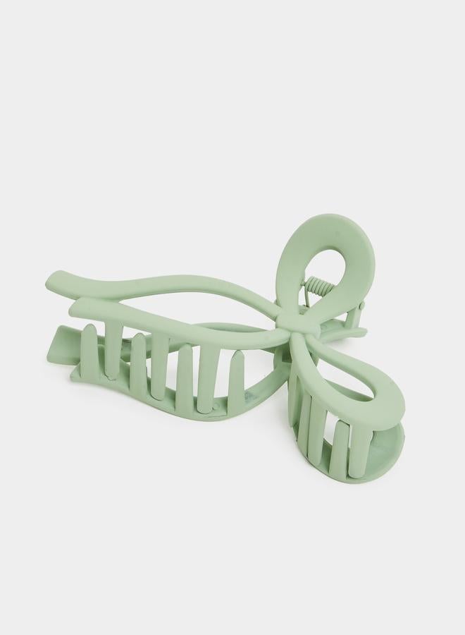 Styli Green Bow Hair Claw - Image 2