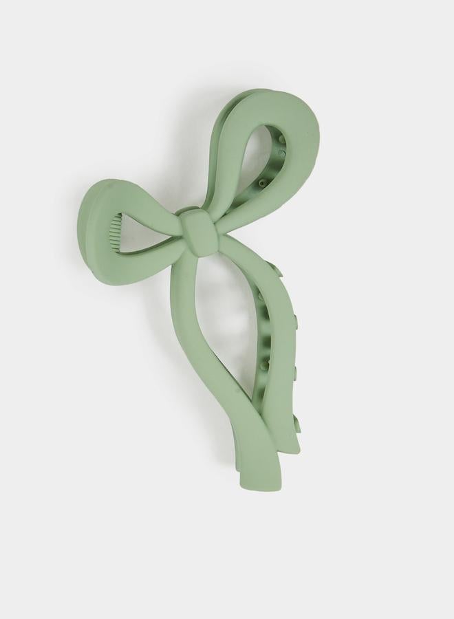 Styli Green Bow Hair Claw - Image 1