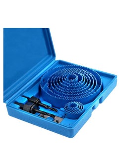 Womdee 17pcs Hole Saw Cutter Kit, Hole Cutter Set with Core Drill Bit Mandrels Hex Key and Install Plate, Stable and Durable, Quickly Open Hole  - Image 1