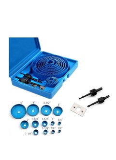 Womdee 17pcs Hole Saw Cutter Kit, Hole Cutter Set with Core Drill Bit Mandrels Hex Key and Install Plate, Stable and Durable, Quickly Open Hole  - Image 3