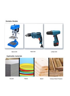 Womdee 17pcs Hole Saw Cutter Kit, Hole Cutter Set with Core Drill Bit Mandrels Hex Key and Install Plate, Stable and Durable, Quickly Open Hole  - Image 5