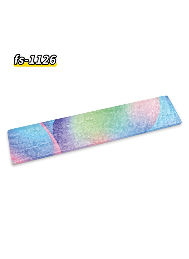 Generic - Stone Pattern Acrylic Water Ripple Keyboard Hand Rack Comfortable High Wrist Pad Creative Wrist Rack Multi-Size Dirty Resistance-Colour:360*80*10mm-Pattern:fs1126 - Image 1