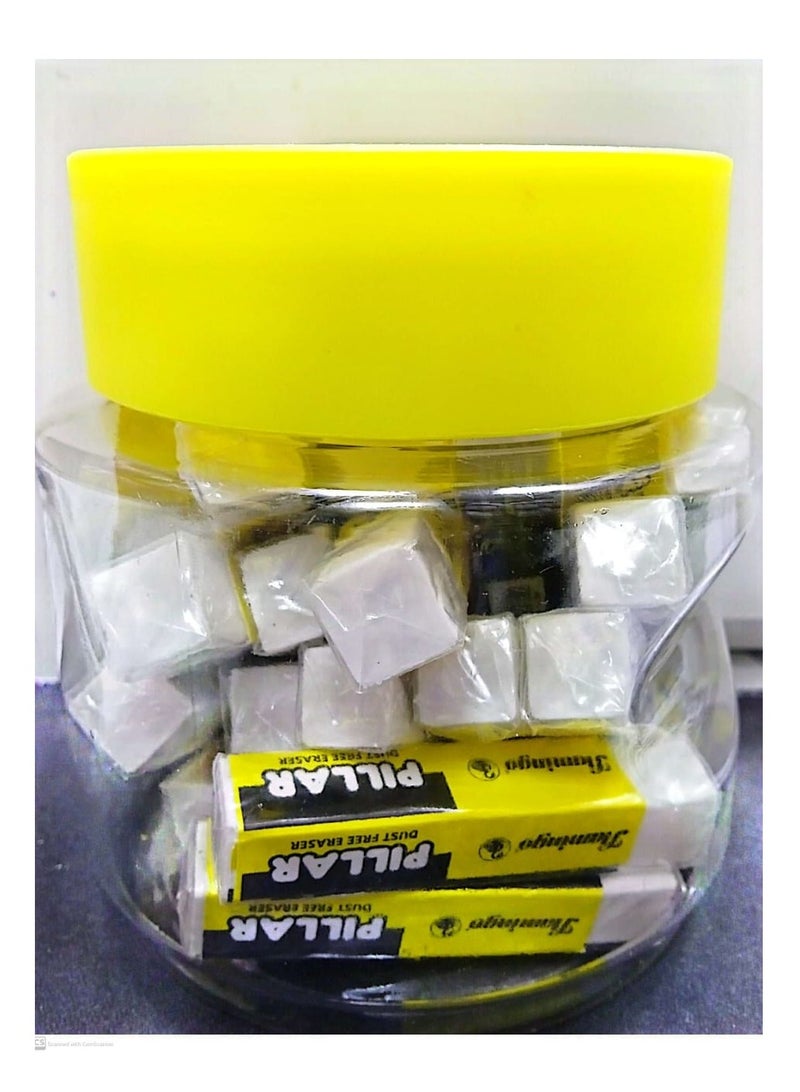 Flamingo 20-Pieces Pillar Free Eraser Assorted color - Image 2