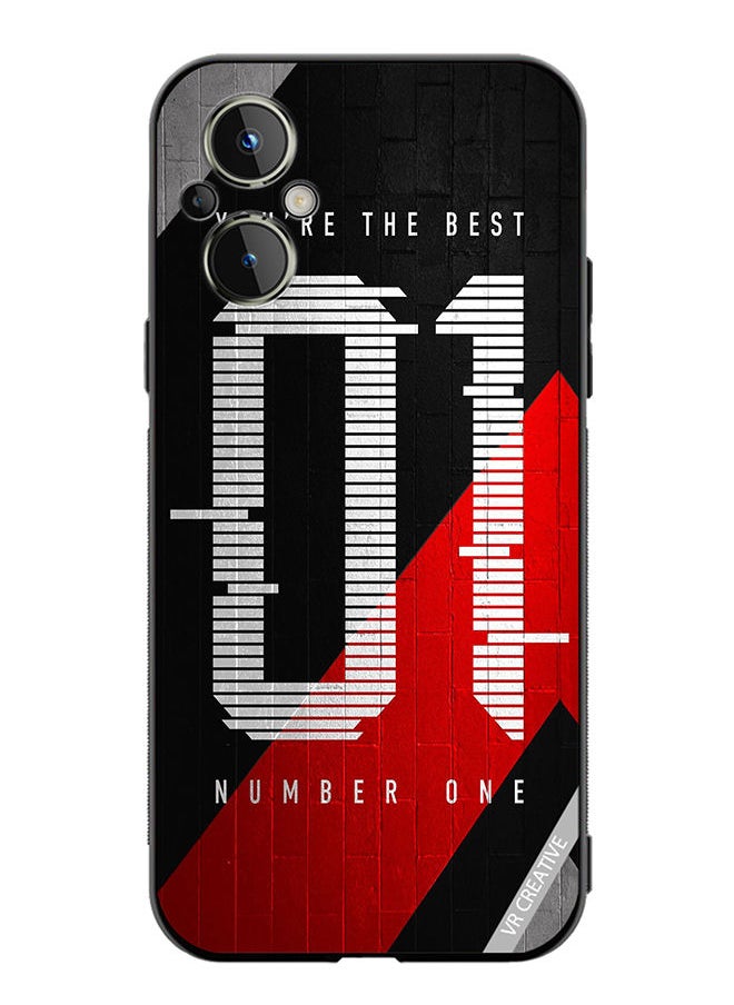 VR CREATIVE Protective Case Cover For OnePlus Nord N20 5G Number One Design Multicolour  - Image 1