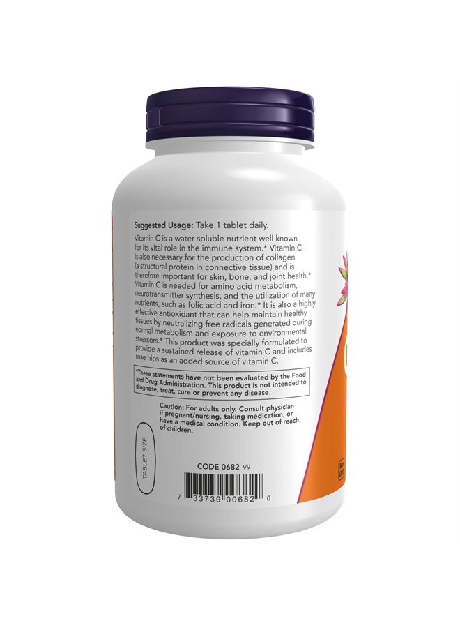 now Supplements, Vitamin C-1,000 with Rose Hips, Sustained Release, Antioxidant Protection*, 250 Tablets - Image 3