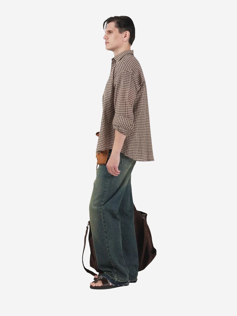 GIESTO Oversized Gingham Button-Up Shirt - Image 2