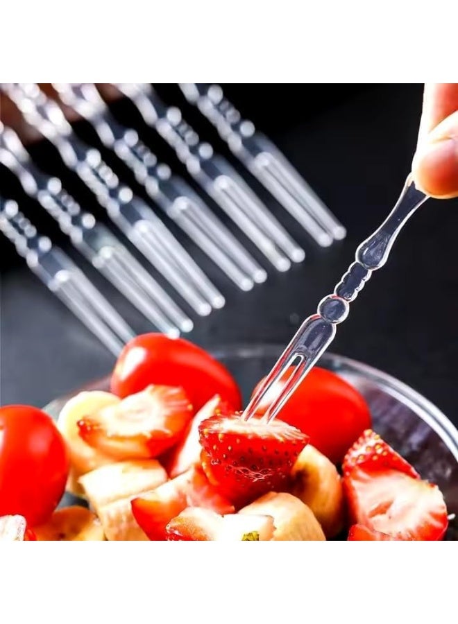 Acrylic fruit and dessert forks: small, elegant forks specially designed - Image 3