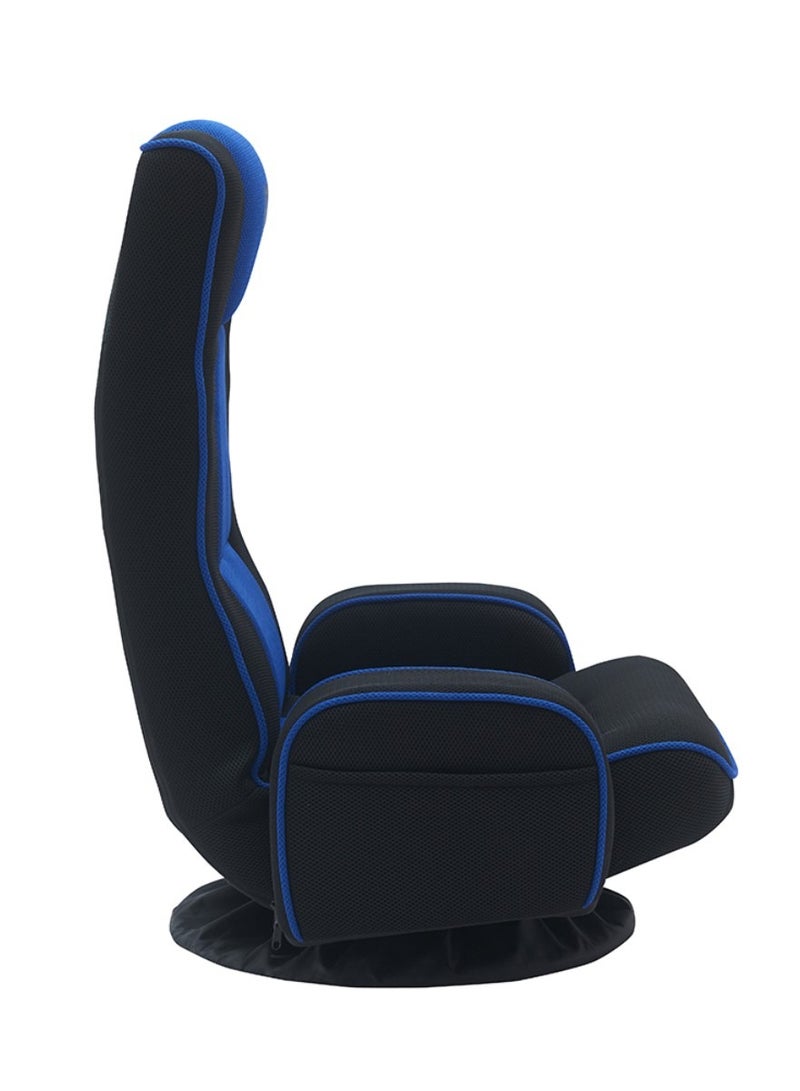 Floor Gaming Chair Armrests and Cup Holder,Folding Video Reclining Sofa Adjustable Position, Padded Backrest  Cushion, Lazy Lounger Couch for E-Sports, Reading, Relaxing, Watching TV, 360° Swivel - Image 4