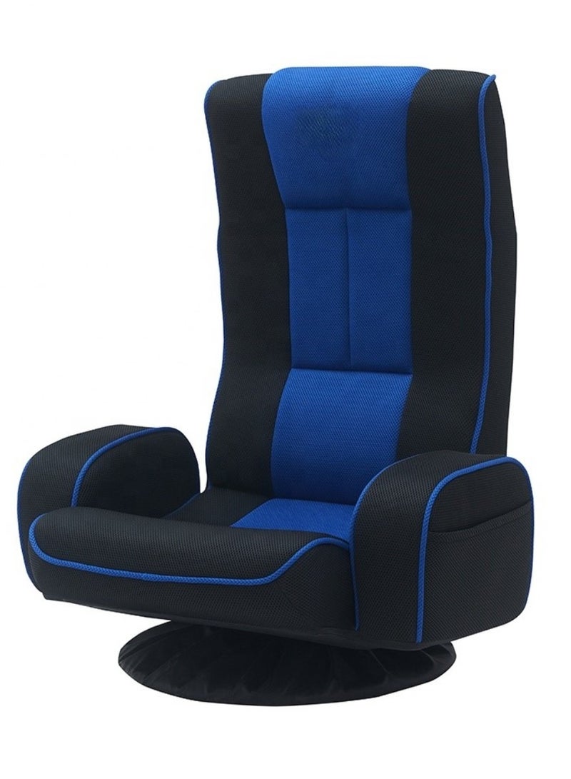 Floor Gaming Chair Armrests and Cup Holder,Folding Video Reclining Sofa Adjustable Position, Padded Backrest  Cushion, Lazy Lounger Couch for E-Sports, Reading, Relaxing, Watching TV, 360° Swivel - Image 3