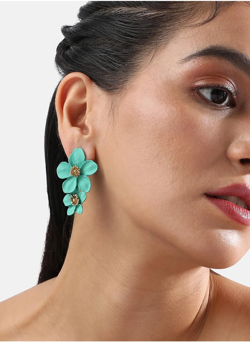 SOHI Maxi Flora Drop Earrings