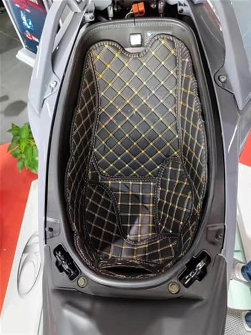 DEMULAX AK550 Motorcycle PU Leather Rear Trunk Cargo Liner Protector - Image 2