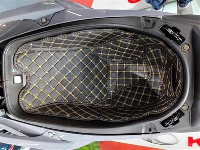 DEMULAX AK550 Motorcycle PU Leather Rear Trunk Cargo Liner Protector - Image 5