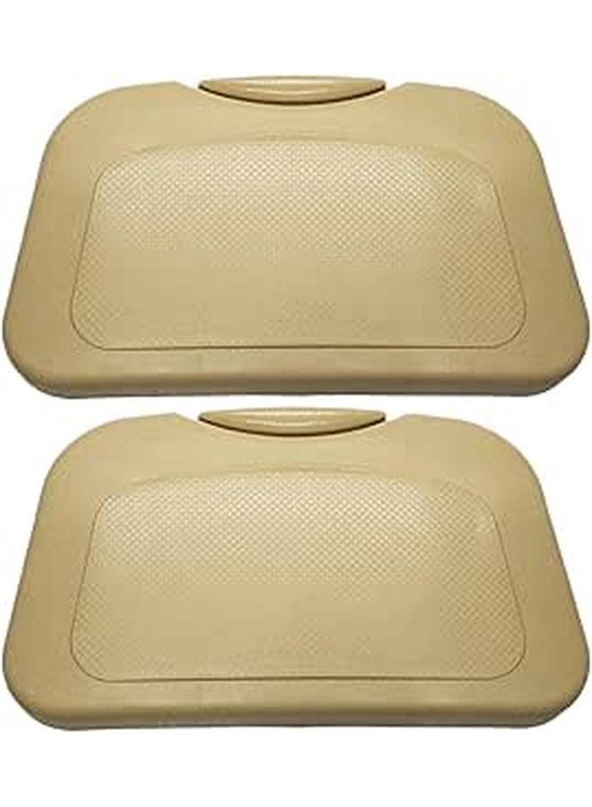 2 Pcs Beige Car Cup Holder Backseat Drink Stand Vehicle Accessories for Travel - Image 1