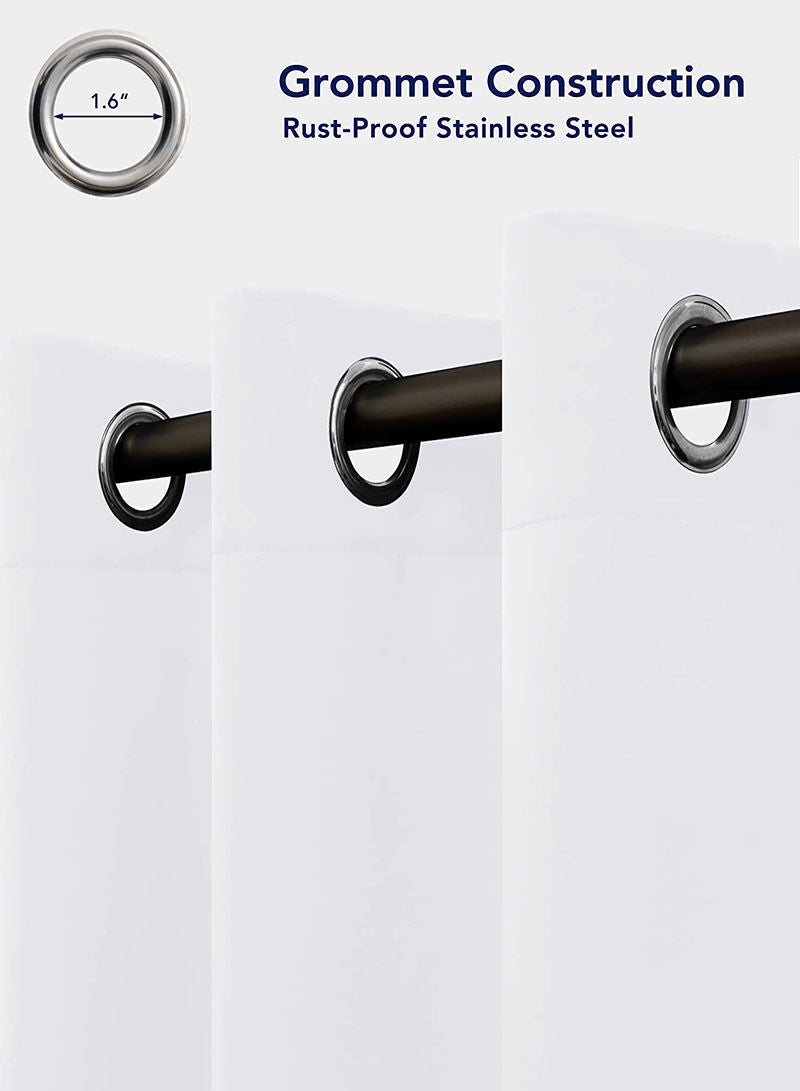 HAPPY MOOD Grommet Blackout Window Curtains Noise Reduction Window Drapes Thermal Insulated Darkening Curtains 1 Panel - Image 3