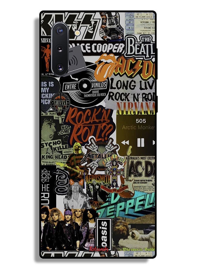 Tolwak Samsung Galaxy Note 10 Protective Case Cover Long Live Rock N Roll - Image 2