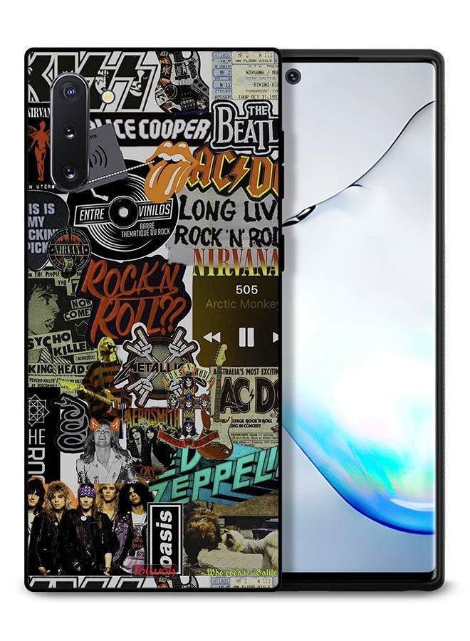 Tolwak Samsung Galaxy Note 10 Protective Case Cover Long Live Rock N Roll - Image 1