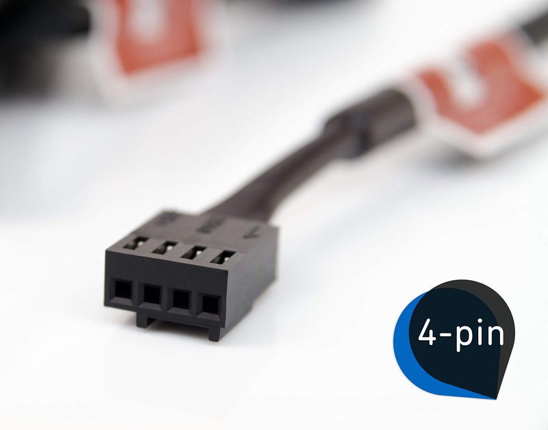 Noctua NF-R8 redux-1800 PWM, High Performance Cooling Fan, 4-Pin, 1800 RPM (80mm, Grey) - Image 4