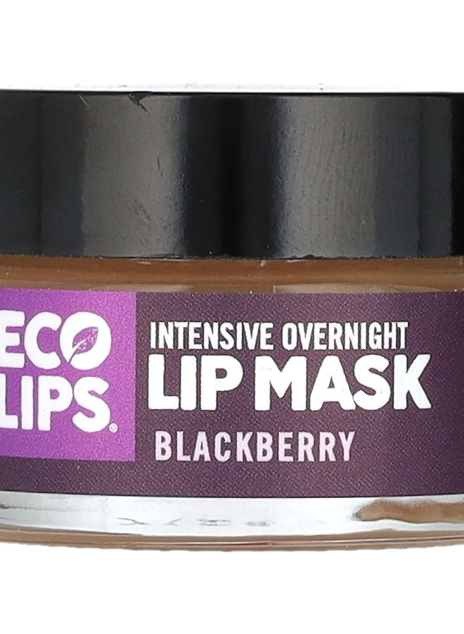 Eco Lips قناع جمال الشفاه الليلي المكثف بالتوت الأسود 0.39 أونصة (11 جرام)