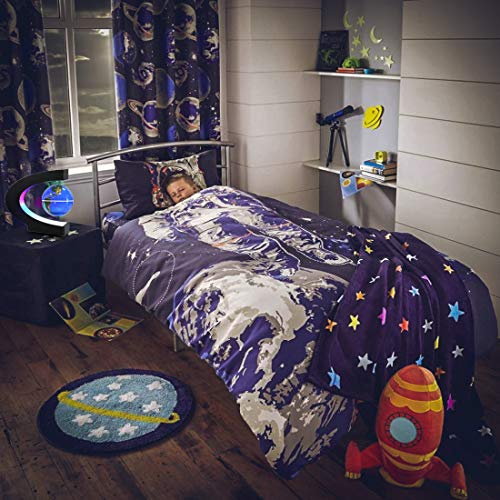 MOKOQI Magnetic Levitating Globe with LED Light, Cool Tech Gift for Men Father Boys and Girls, Birthday Gifts for Kids, Floating Globes World Desk Gadget Decor in Office Home Display (Blue) - Image 3