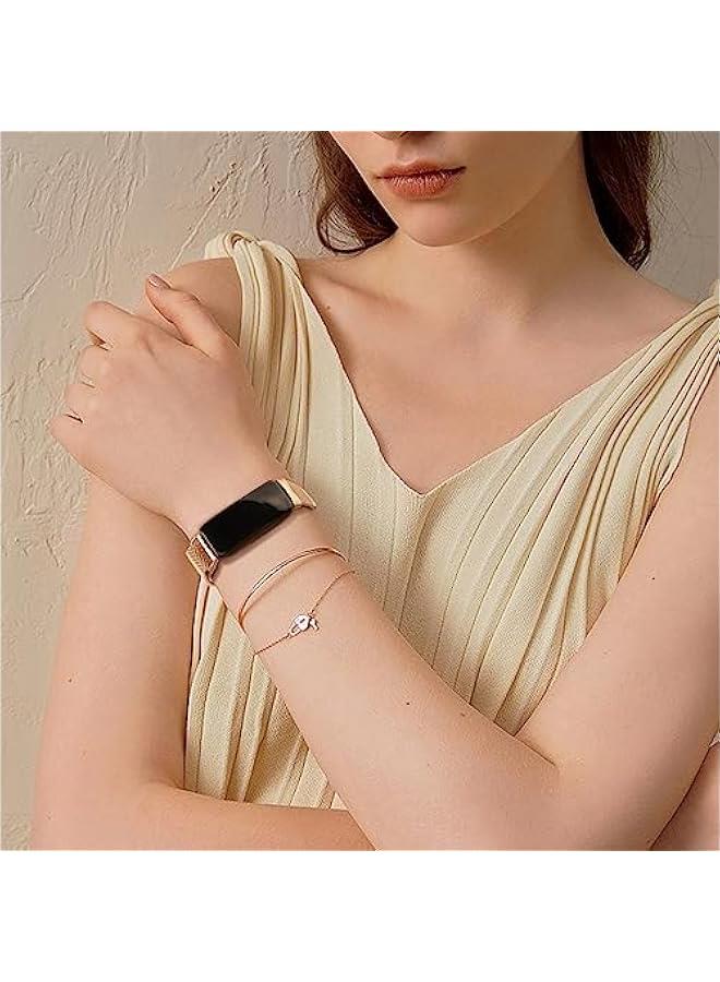 Metal Bands Compatible with Fitbit Inspire 2/Inspire HR/Inspire, Wristband Mesh Bracelet Replacement Strap for Fitbit Inspire 2/Inspire HR/Fitbit Inspire - Image 2