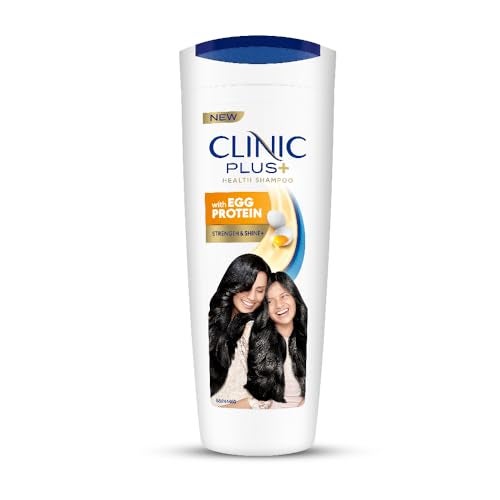 Clinic Plus شامبو كلينيك بلس سترينث آند شاين مع بروتين البيض للقوة واللمعان والنعومة، 355 مل - Image 1