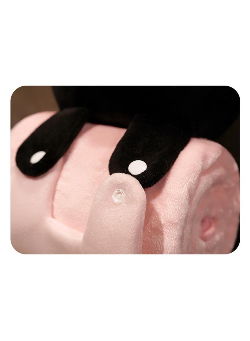 Bluejw Cartoon Polyester Blanket With Big Eyed Cat Doll Air Conditioning Blanket Office Nap Blanket 80x100cm - Image 2