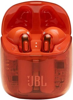 JBL Tune 225TWS Pure Bass Wireless in-Ear Earbuds - Orange, Bluetooth earphones Airpods earbuds headphones  - Image 1