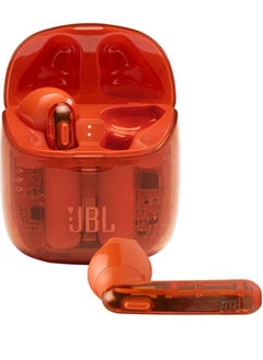 JBL Tune 225TWS Pure Bass Wireless in-Ear Earbuds - Orange, Bluetooth earphones Airpods earbuds headphones  - Image 4