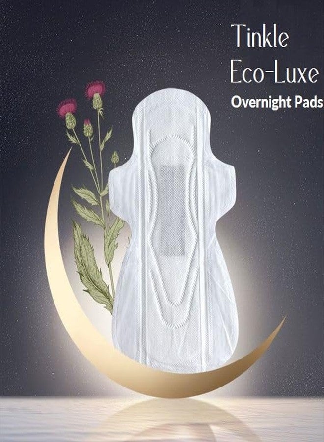 Tinkle Eco-Luxe Heavy Flow Sanitary Pads for Women, XXL 24 Pads, Extra Absorb, Organic Cotton Pads for Women, Rash Free, Wider Back & Extra Long Length Pads for Women, Ultra Thin Pads with Wings - Image 2