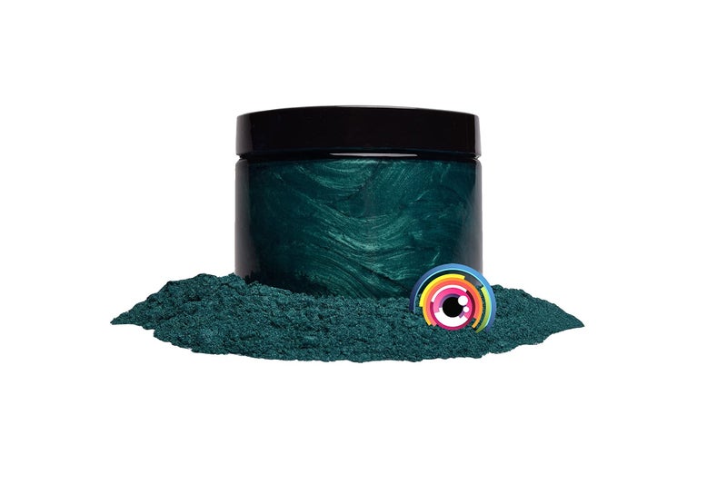 Eye Candy Mica Powder Pigment “Dark Ocean Green” (25g) Multipurpose DIY Arts and Crafts Additive | Acrylic, Woodworking, Bath Bombs, Resin, Epoxy, Soap, Fishing Lures (Dark Ocean Green, 25G) - Image 3