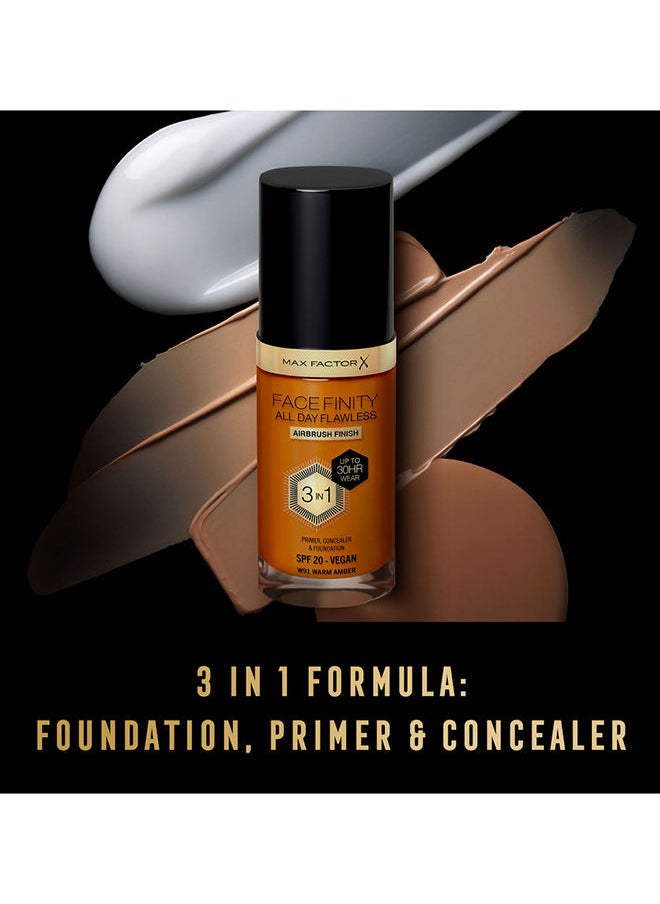 Max Factor - Facefinity All Day Flawless Foundation - W91 Warm Amber - Image 1