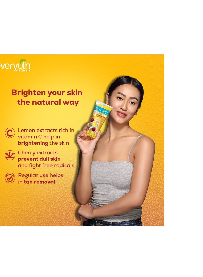 Everyuth Naturals غسول وجه ليمون الكرز من إيفريوث 150غ عرض 1+1 - Image 2