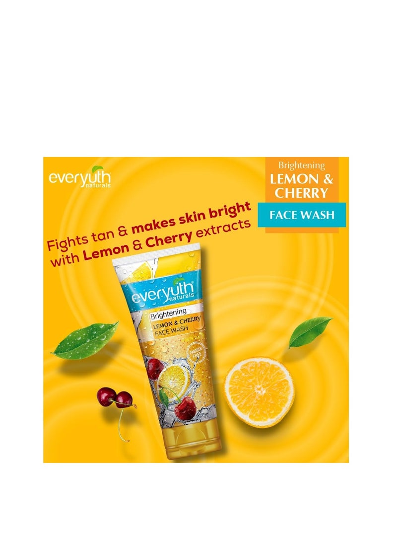 Everyuth Naturals غسول وجه ليمون الكرز من إيفريوث 150غ عرض 1+1 - Image 3