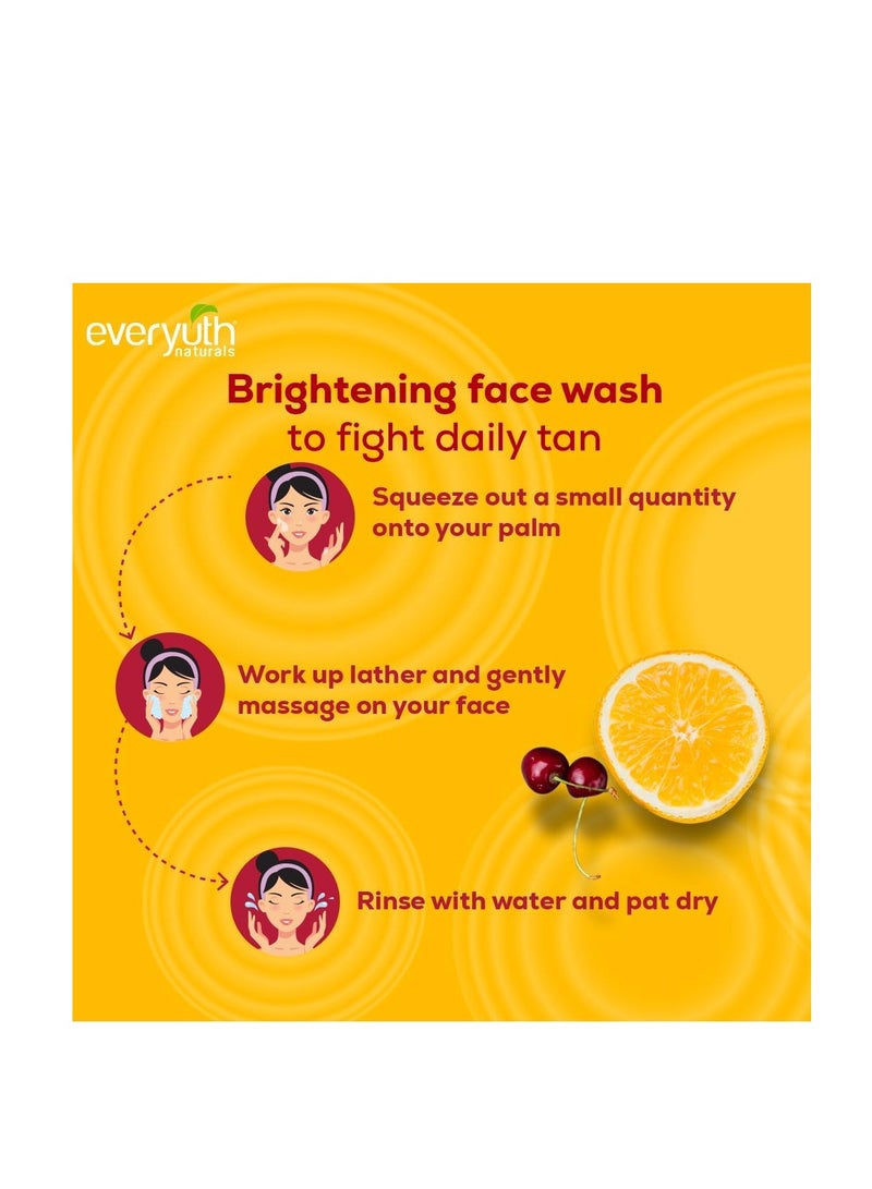 Everyuth Naturals غسول وجه ليمون الكرز من إيفريوث 150غ عرض 1+1 - Image 4
