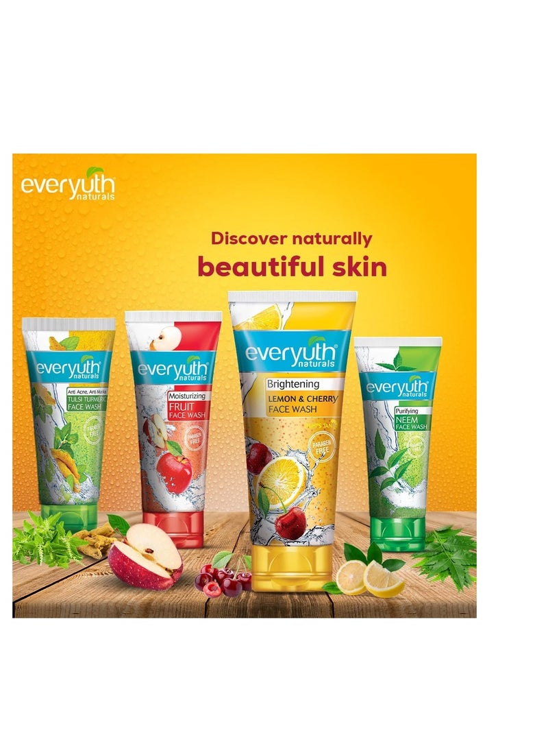 Everyuth Naturals غسول وجه ليمون الكرز من إيفريوث 150غ عرض 1+1 - Image 5